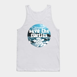 save the turtles Tank Top